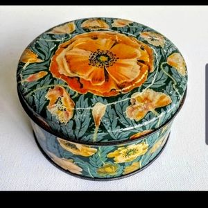 Antique Tindeco Floral Tin
